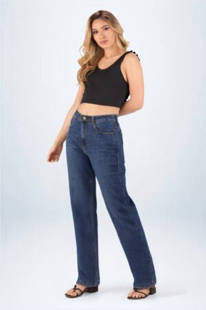 Calça Mom Lav Frontal Media