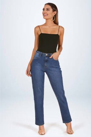 Calça Mom Com Stretch