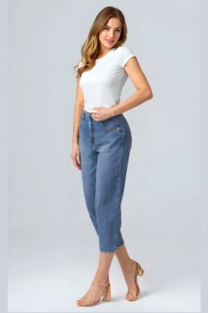 Calça Slouchy Com Cinto Marmorizada