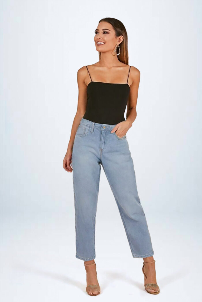 Calça Mom Marmorizada