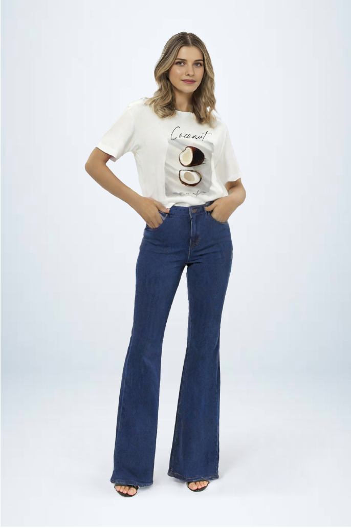 Calça Flare Basic Lav Stone