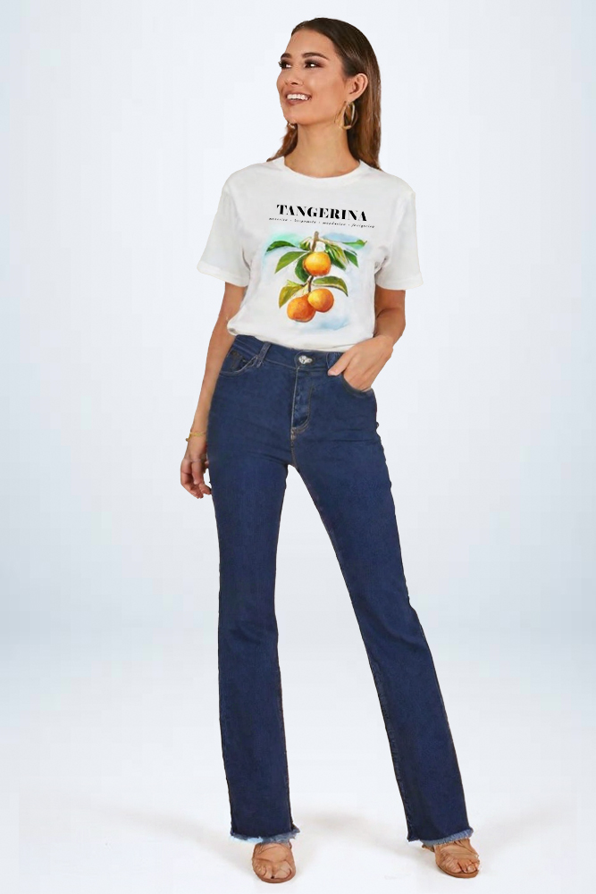 Calça Bootcut Barra Fio