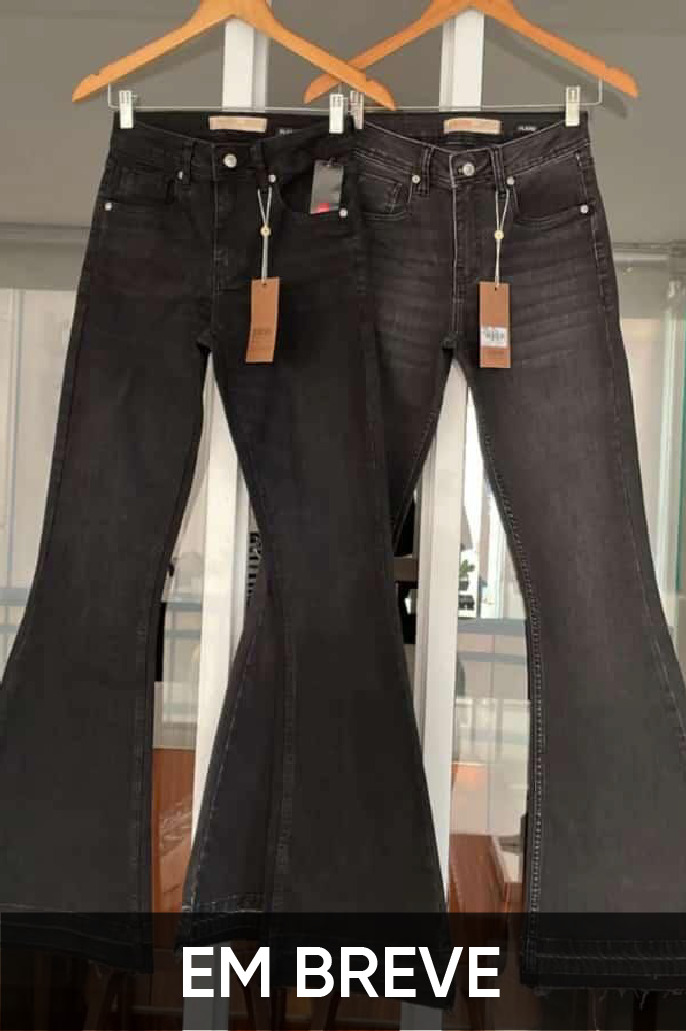 Calça Jeans Flare Black